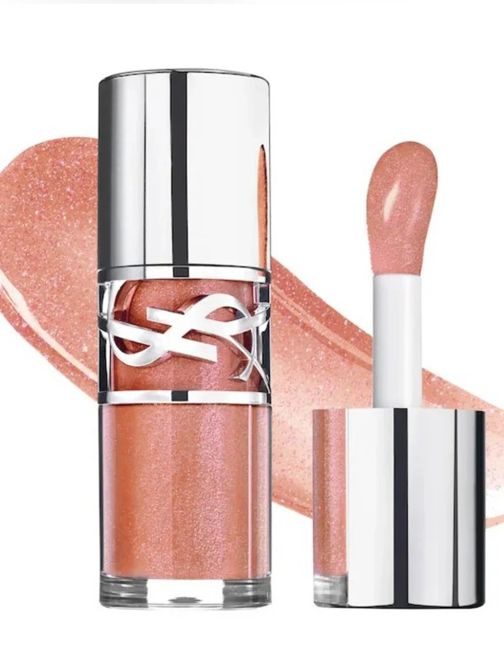 New! YSL Loveshine Plumping Volumizing Lip Oil Gloss, 12 Honey Moon - Picture 7 of 7